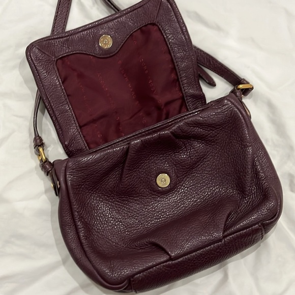 Marc by Marc Jacobs Burgundy Leather Crossbody Bag Classic Q Isabelle - Picture 4 of 10